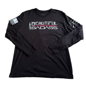 “Beautiful Badass” Black Long Sleeve Shirt